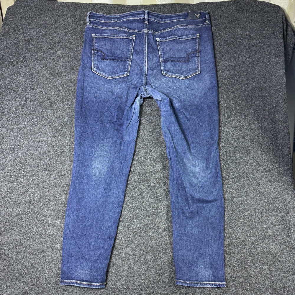 American Eagle Outfitters Super High Rise Jegging Jeans Womens 20 Blue Denim